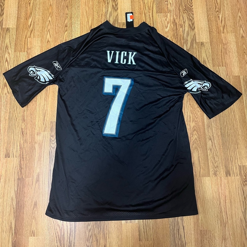 Sz XL 2011 Reebok Philadelphia Eagles Michael Vick # 7 Black Jersey  NWT